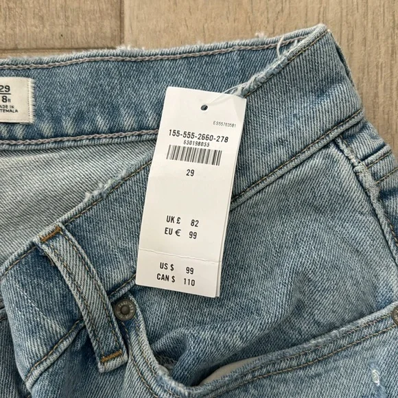 Abercrombie The Dad High Rise Jeans Size 29/8R - Picture 3 of 5